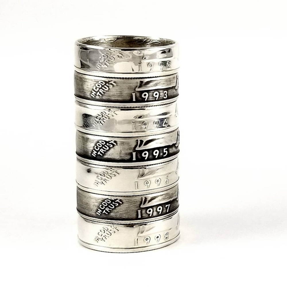 90% Silver 1992-1998 Washington Quarter Ring